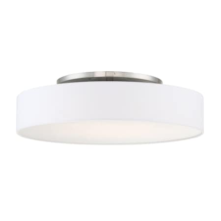 Dweled Manhattan 26in LED Flush Mount 2700K in Brushed Nickel FM-131